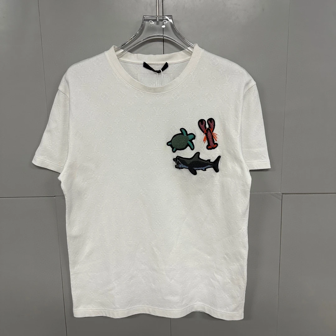 全新未使用 LouisVuitton/路易威登 海洋串珠满印短袖M码 D19818