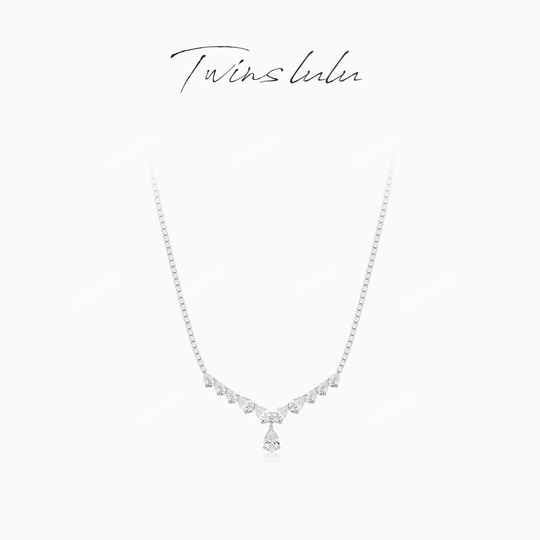 TWINS LULU【雨滴】轻奢高级感百搭精致小饰品水滴形项链TSJ7670