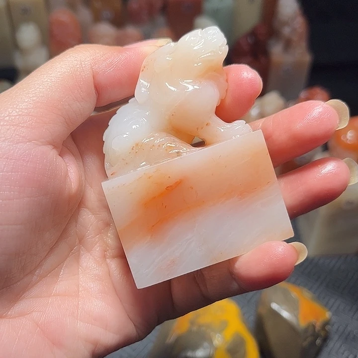 德***临老挝石老挝保利石印章