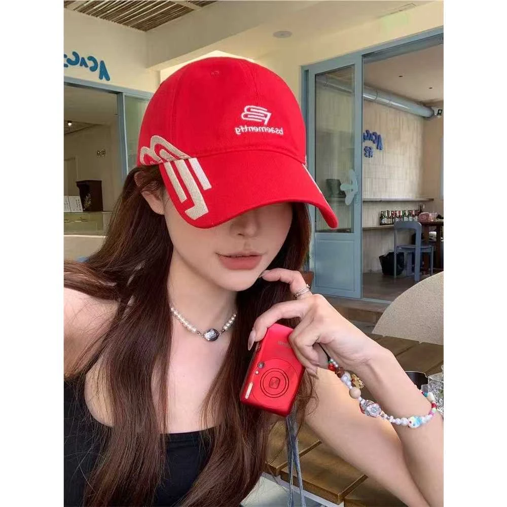 2025新款鸭舌帽男女春夏日韩系ins潮百搭大头围显脸小设计感小众