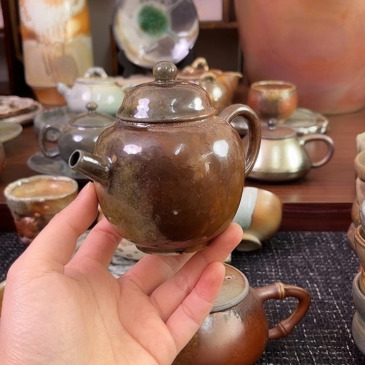 柴烧龙窑精品龙蛋壶