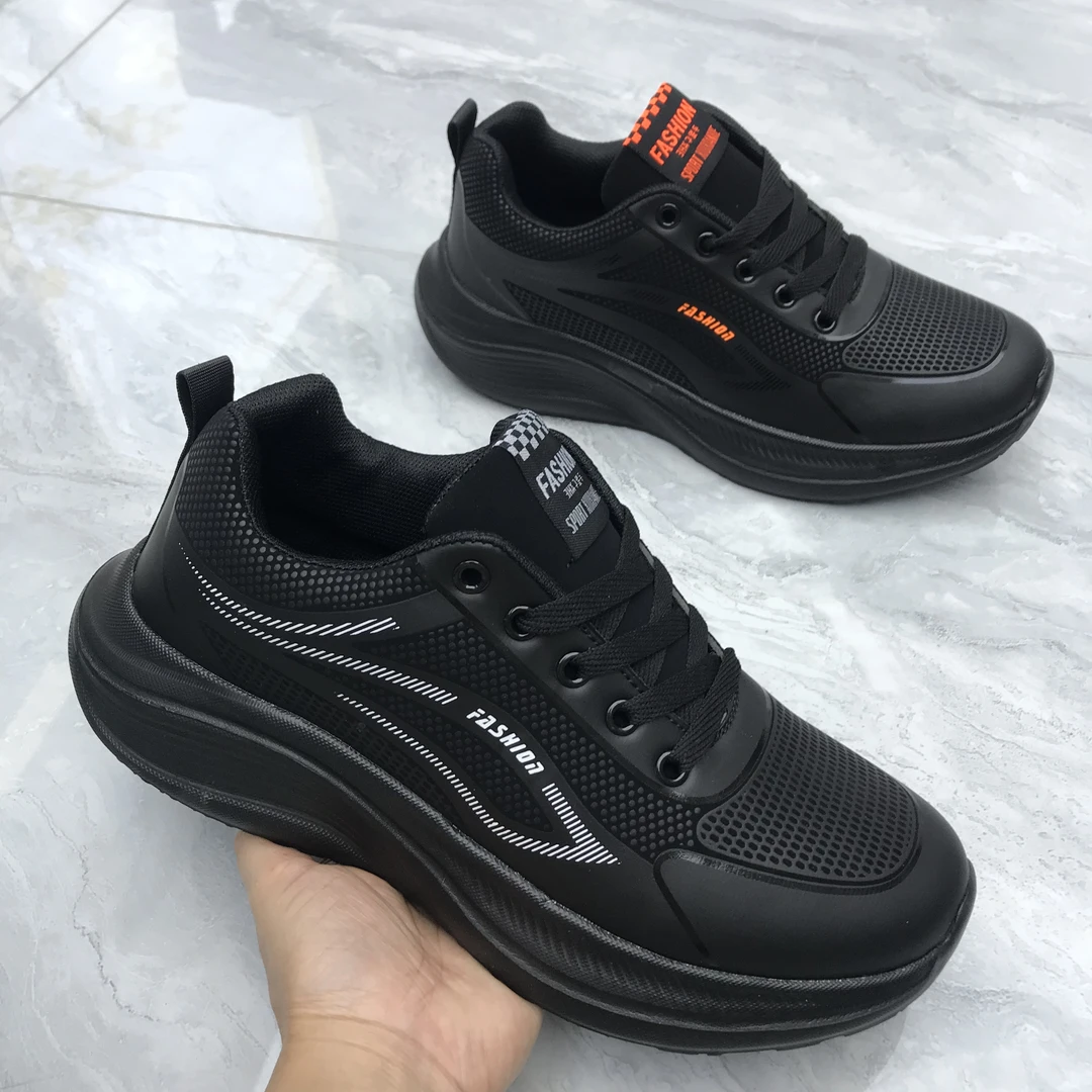 836秋季新款轻便防水黑色时尚百搭休闲男鞋