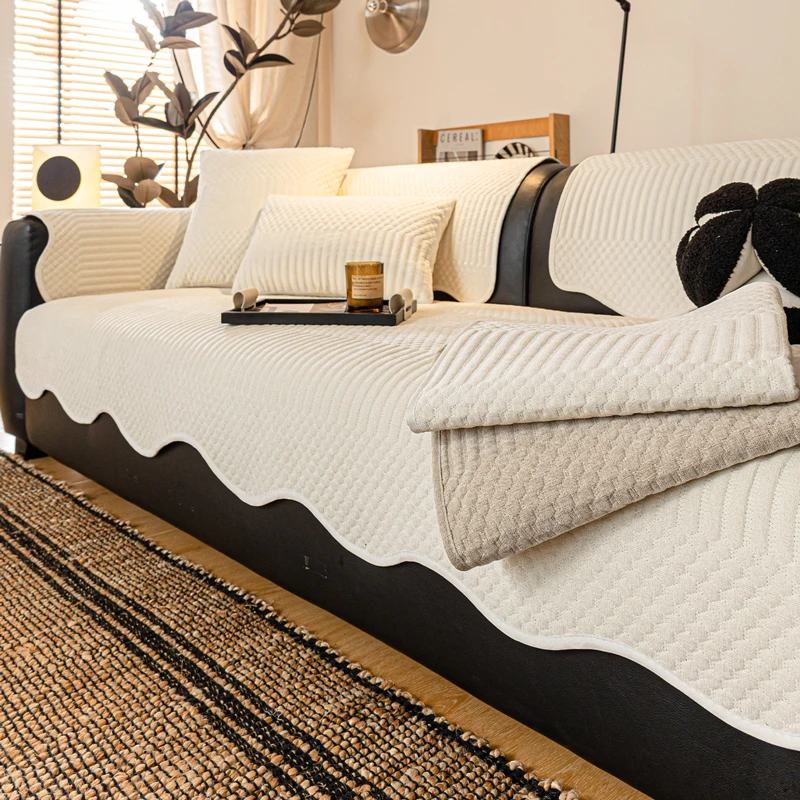 LangSha/浪莎沙发垫2025新款奶油风防滑轻奢高级感沙发垫异形沁芯