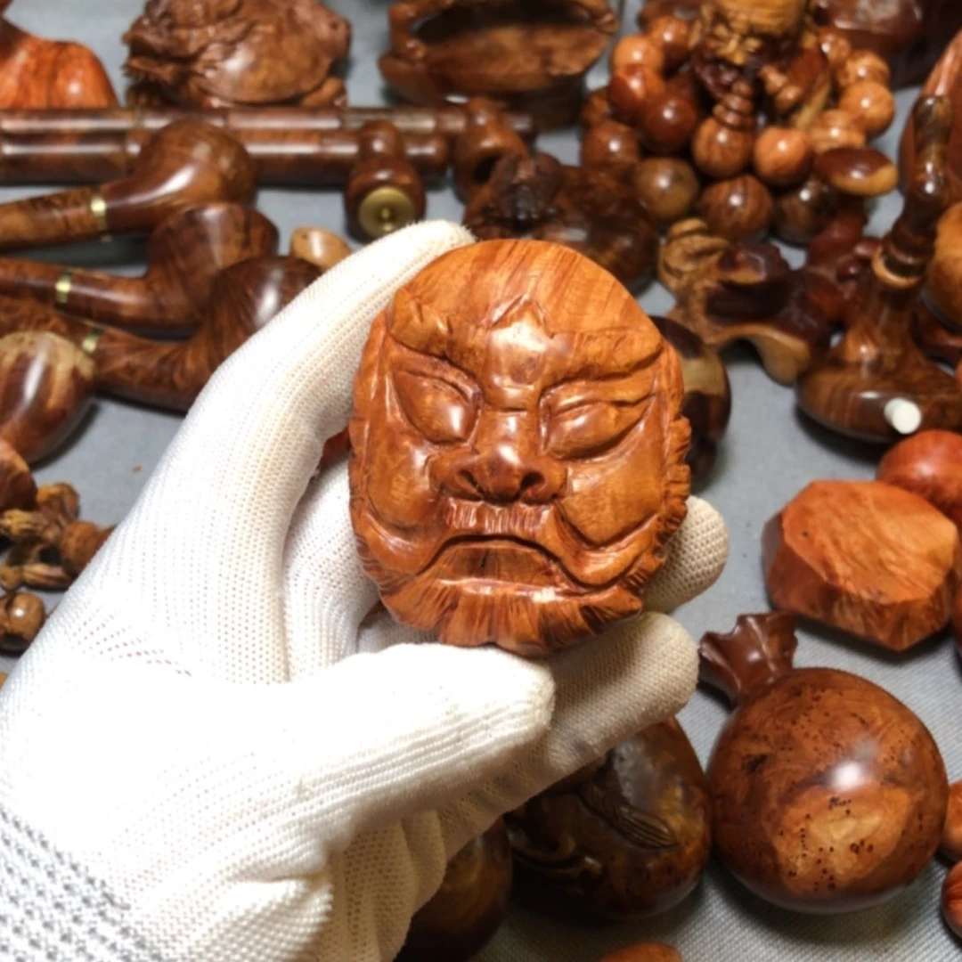 【闪购商品】木麻梨疙瘩火琉璃手把件
