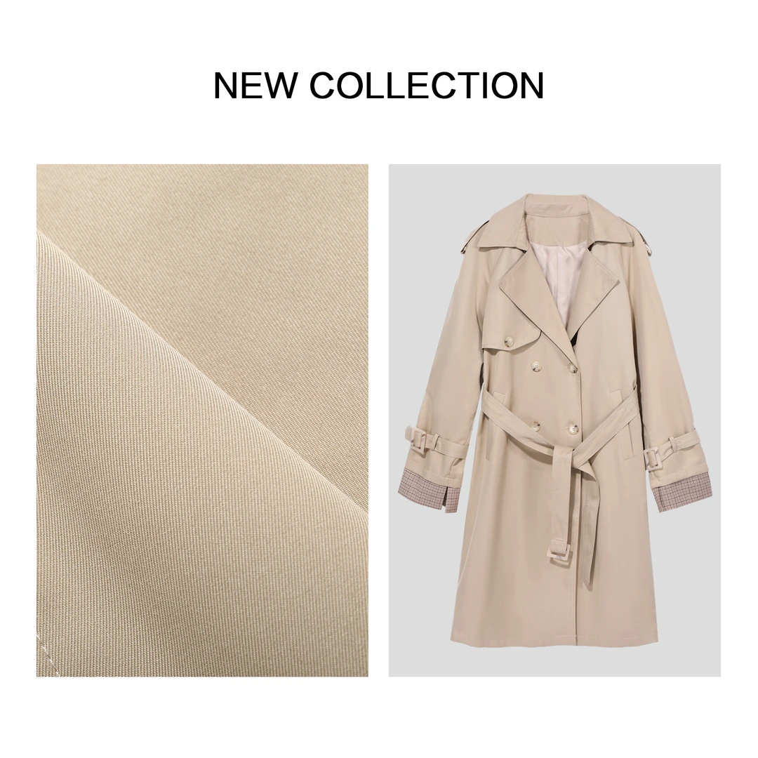 【芳芳专属】F1F36009B 春季女装中长款风衣 随性优雅