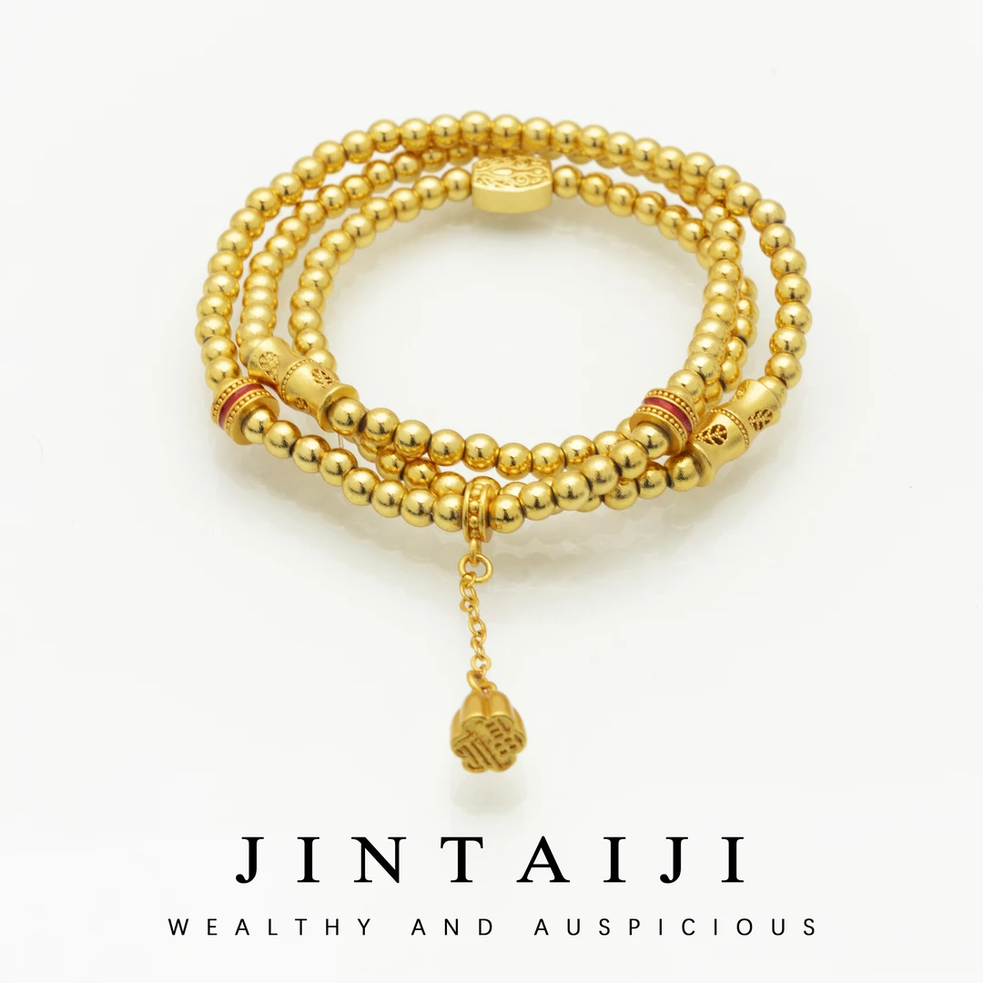 铜合金手链 JTJ150 好事莲莲路路通项链 多圈叠戴手串 毛衣项链