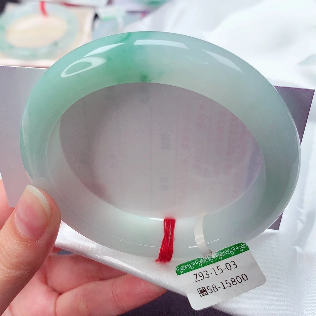 翡翠未镶嵌手镯缅甸天然a货翡翠手镯