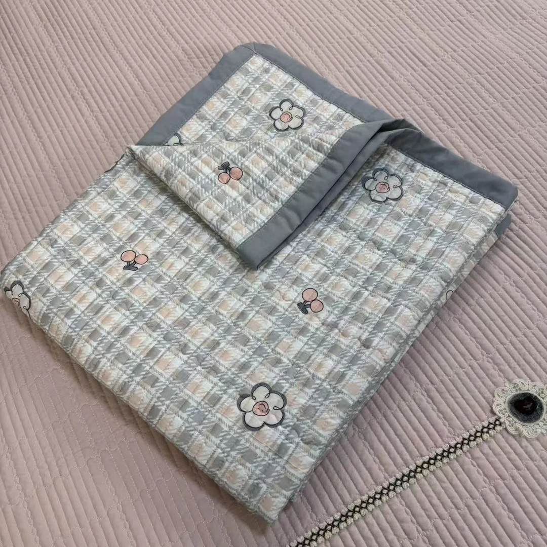 【太阳花】高端轻奢A类四季水洗棉绗缝床盖防滑防溜榻榻米炕单