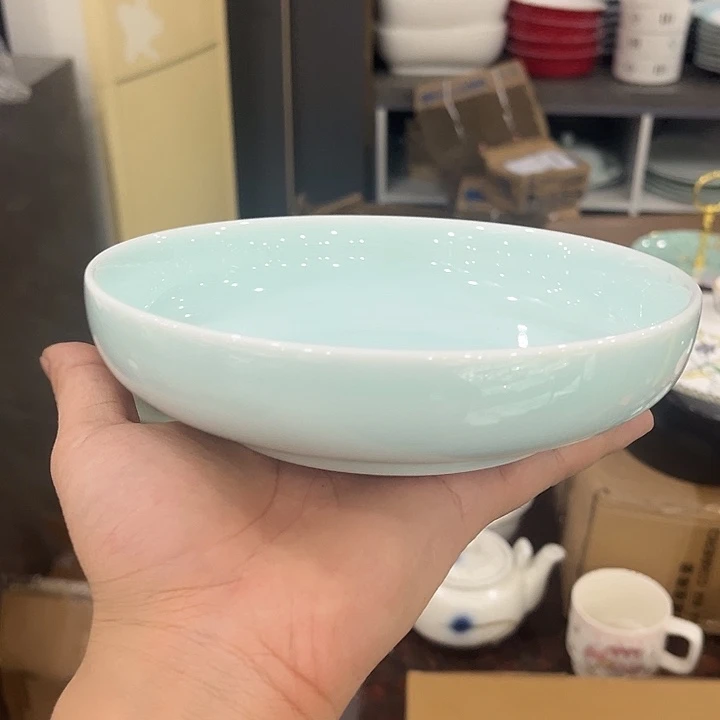 7寸影青泡菜碗陶瓷