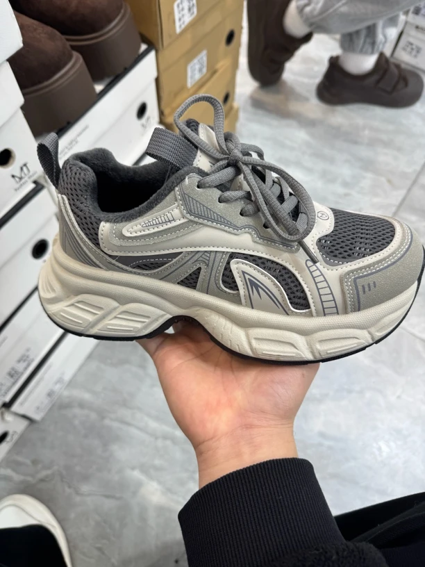 888-26潮鞋灰色鞋子休闲鞋厚底老爹鞋街头风百搭时尚休闲鞋春季