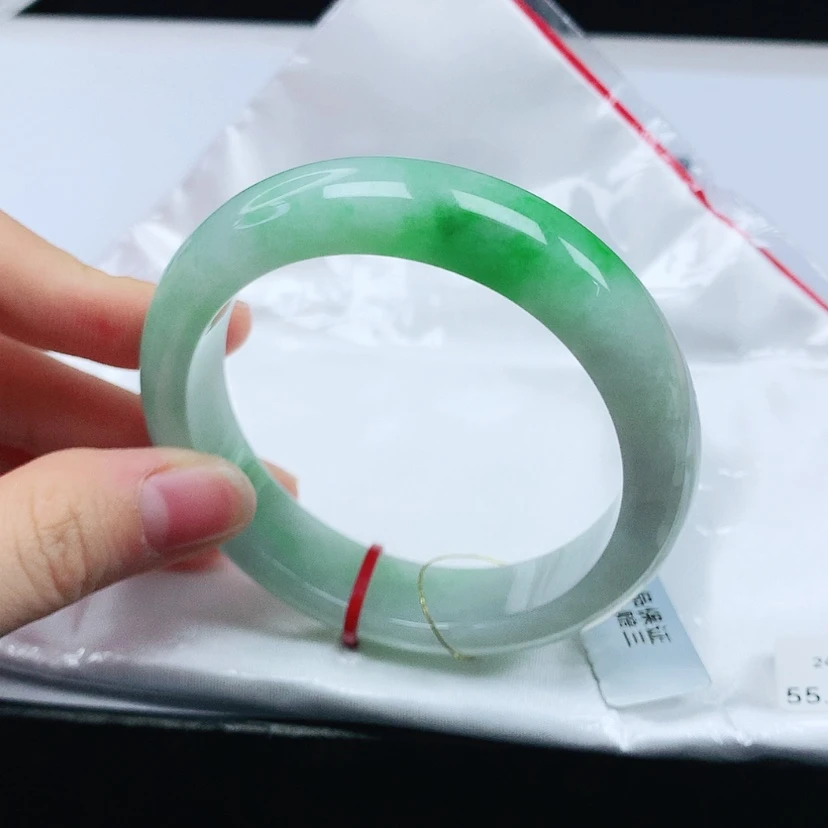 【闪购商品】翡翠手镯未镶嵌天然缅甸a货手镯55+