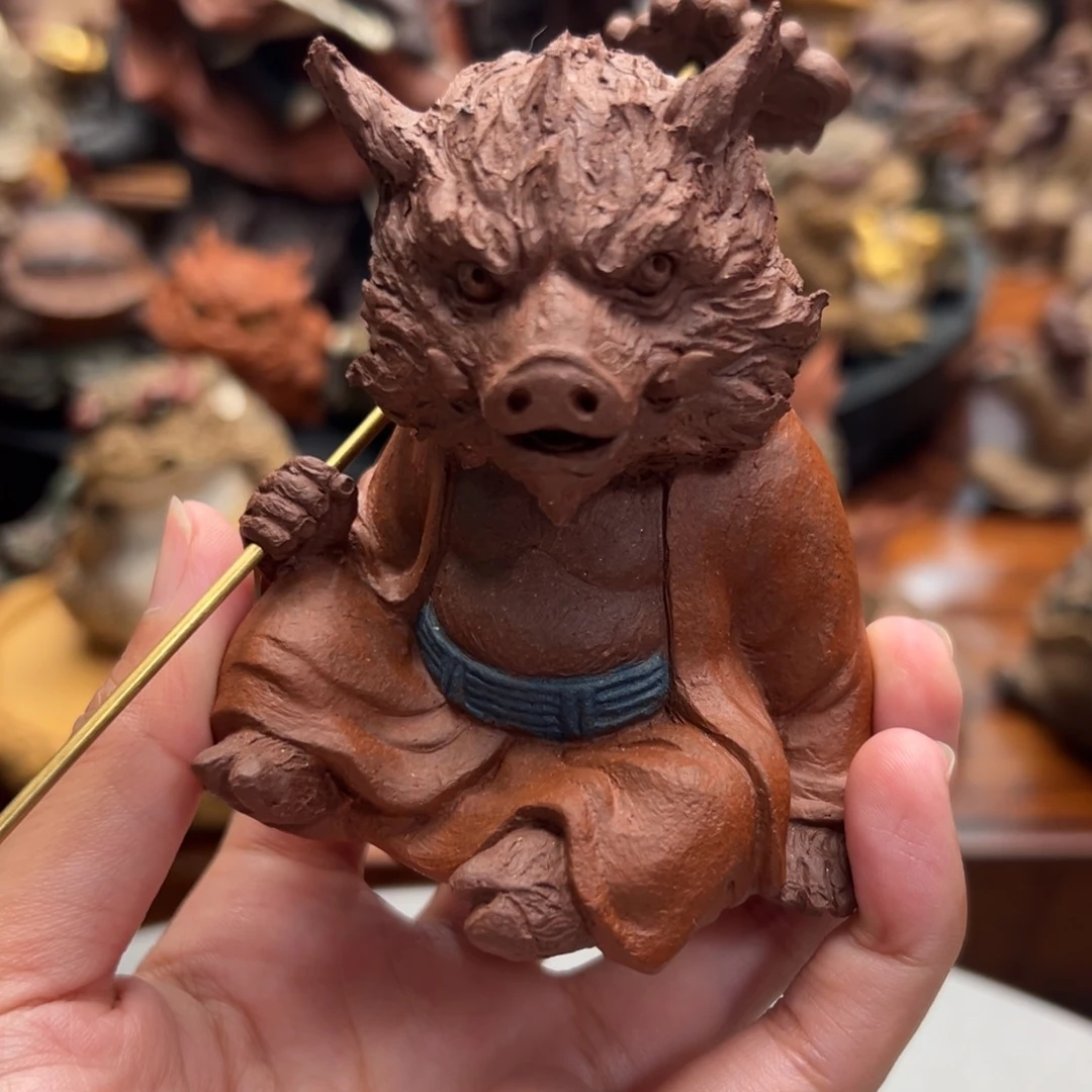 粉浆八戒紫砂紫砂