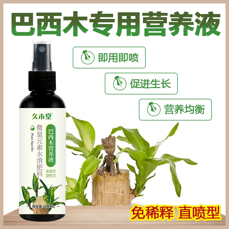 巴西木专用营养液花卉植物水培巴旦木幸运木家用盆栽烂根有机肥料