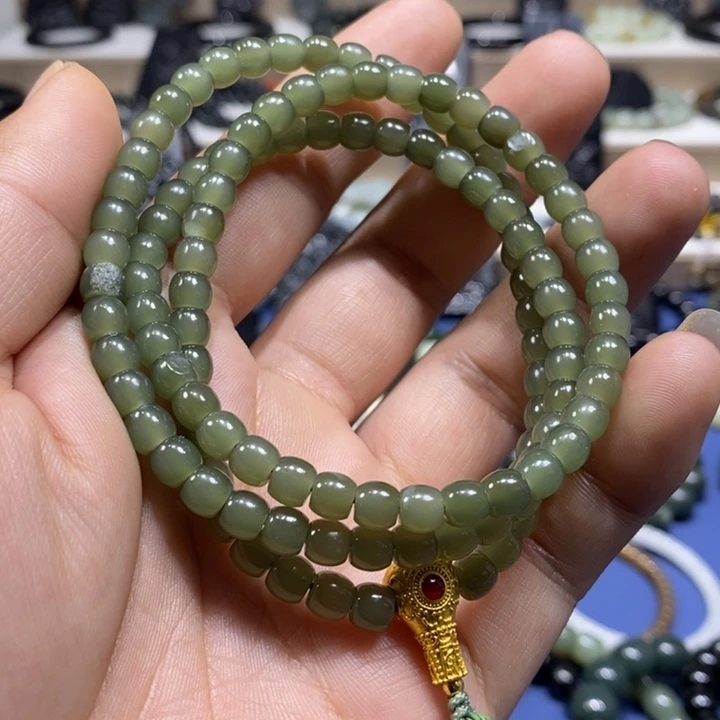 和田玉未镶嵌手链