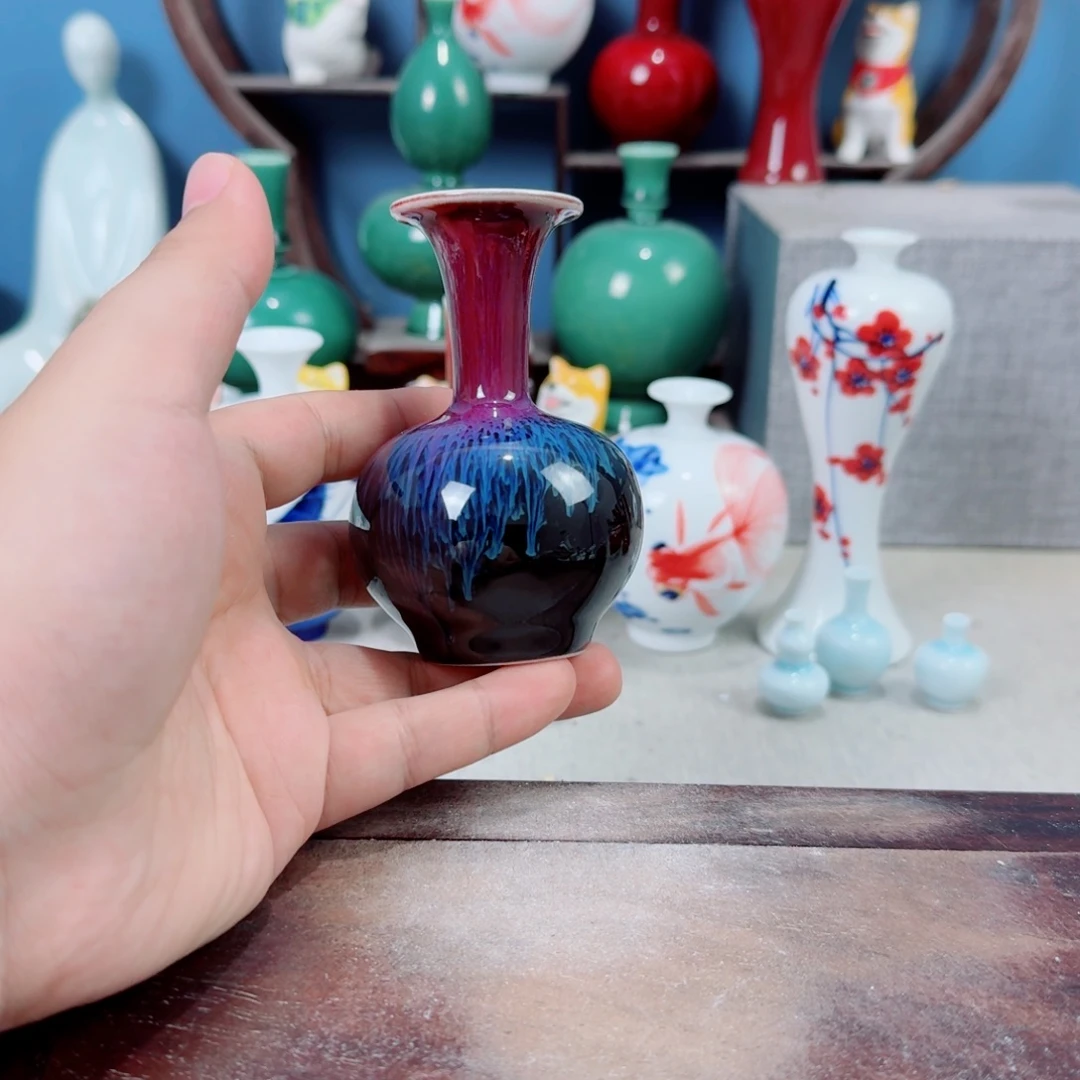 陶瓷手工小花器摆件