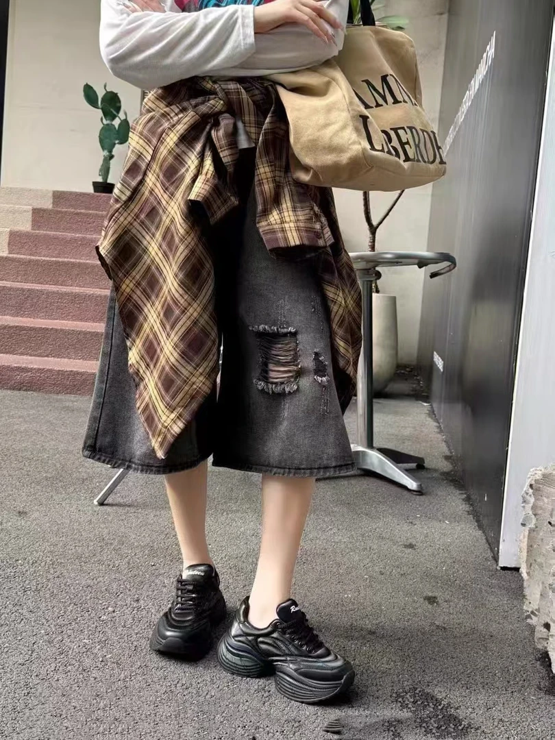 C2195 黑色  时尚百搭厚底圆头系带女休闲老爹鞋