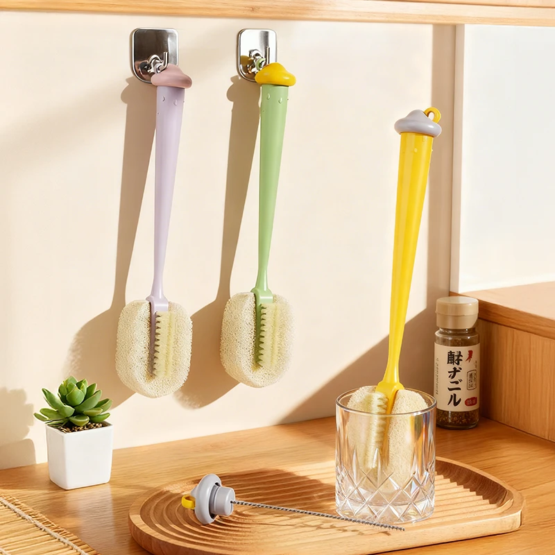 优勤杯刷水杯清洗神器多功能奶瓶保温杯无死角便携三合一长柄刷子