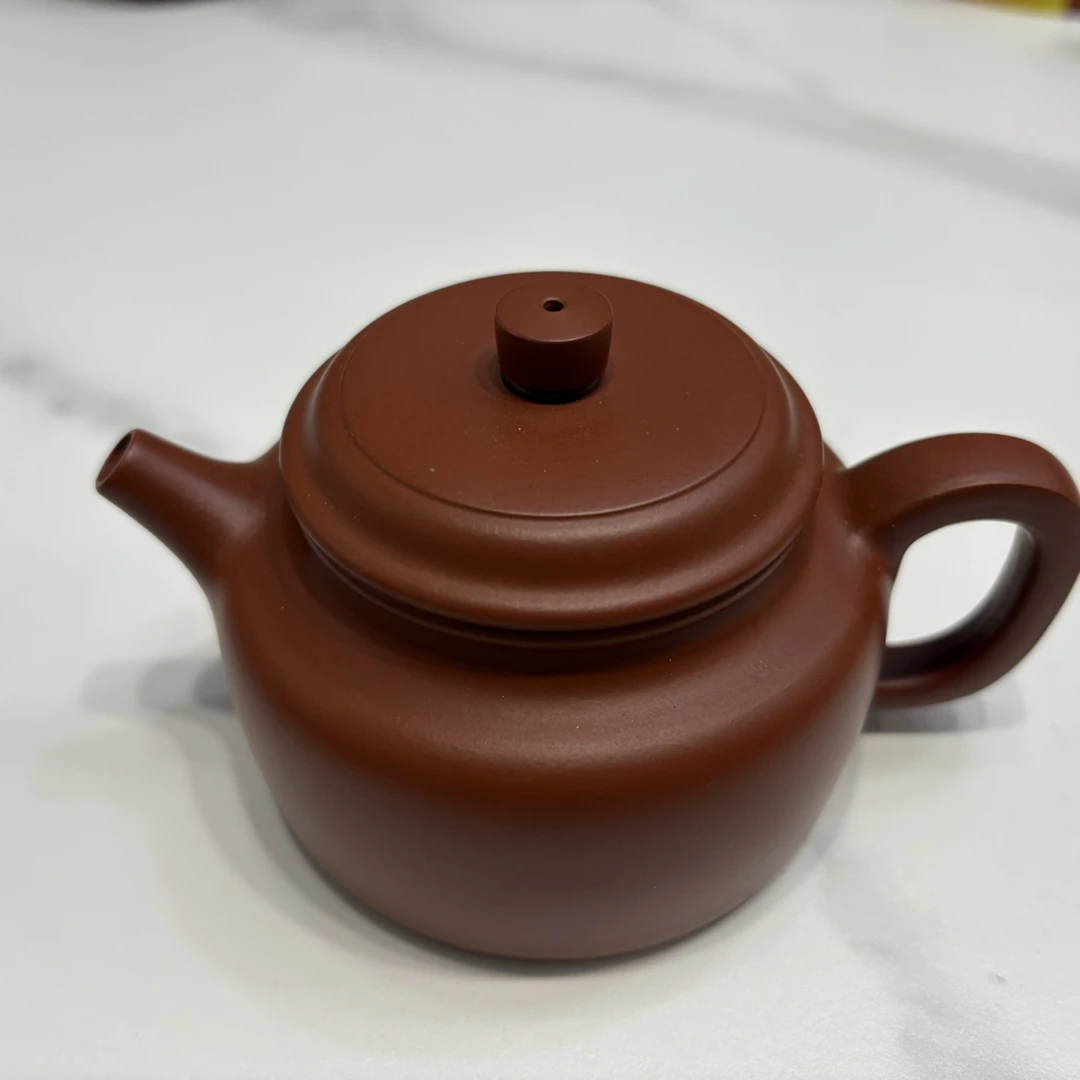 宜兴紫砂壶原矿大红袍德钟210cc