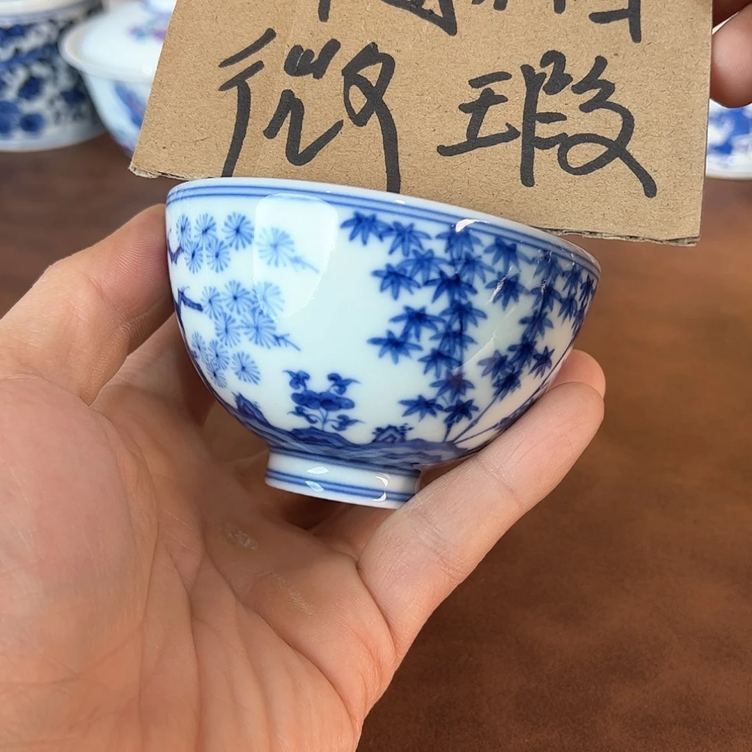 杯景德镇全手工手绘陶瓷