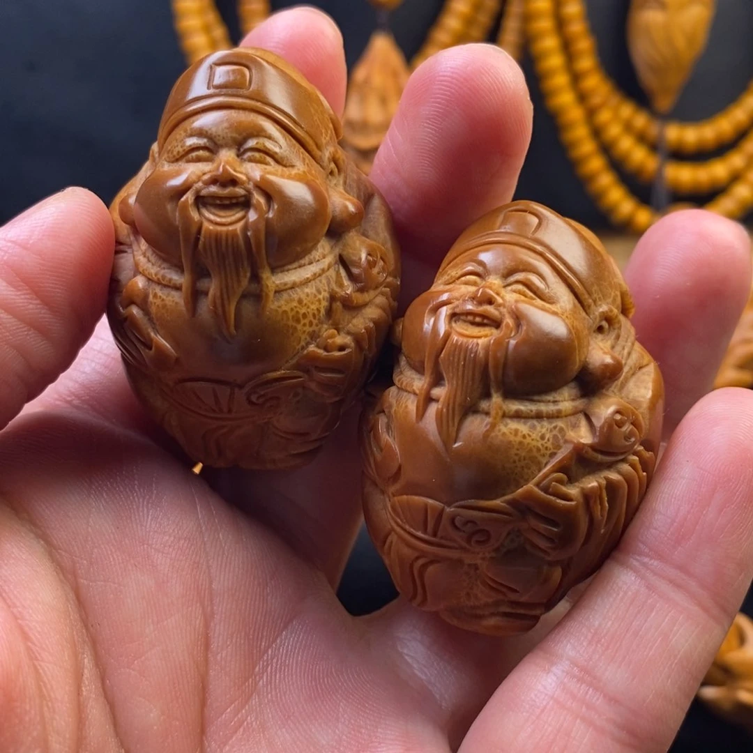 橄榄核手串财神手球