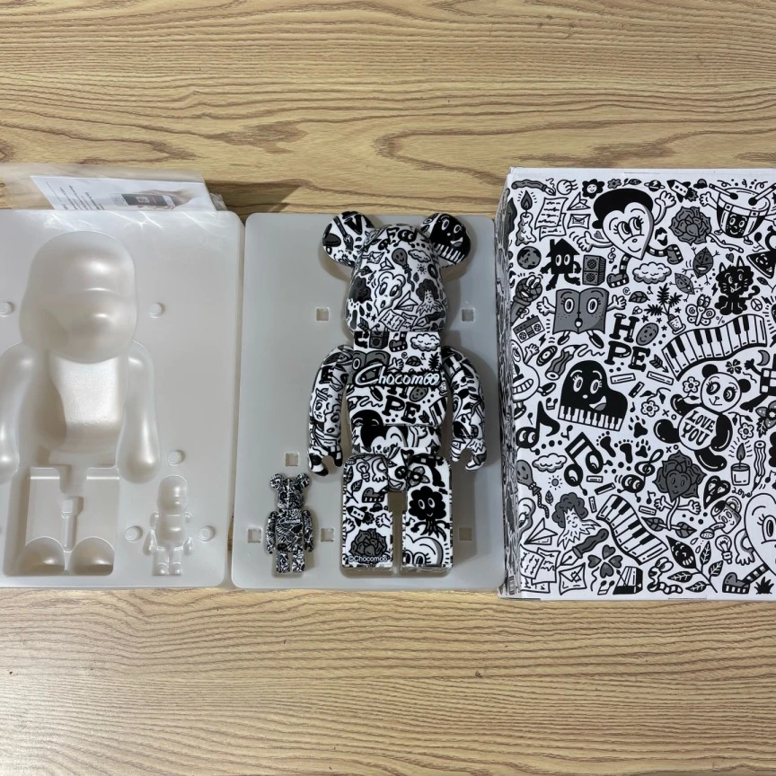 未使用 maje  Bearbrick（pm）涂鸦暴力熊积木熊400% 仅拆封/1885