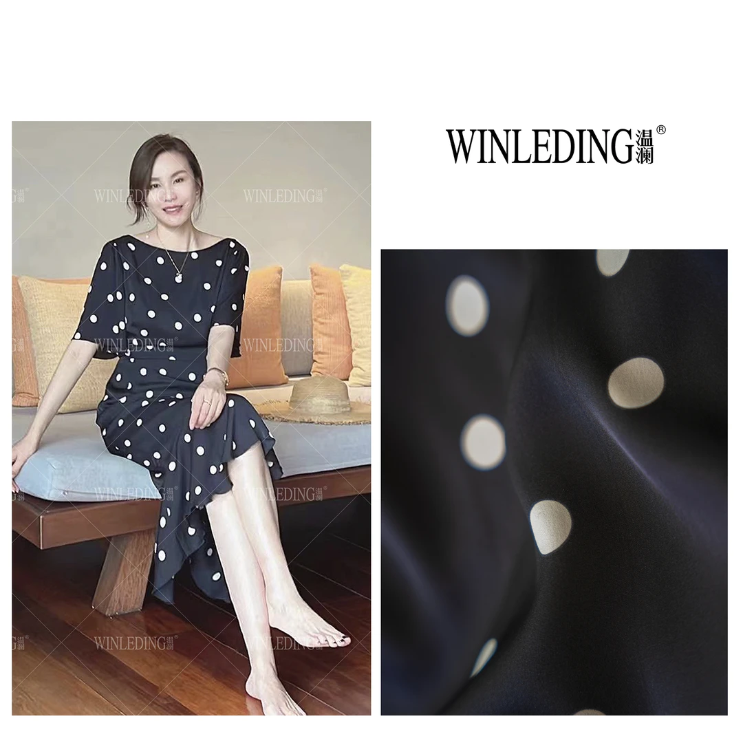 温澜服饰】波点鱼尾连衣裙女款爆款2025新款夏季轻奢高级感70007