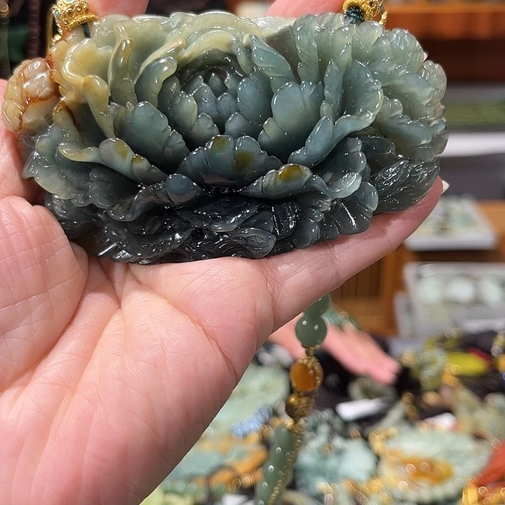 未镶嵌岫玉毛衣链