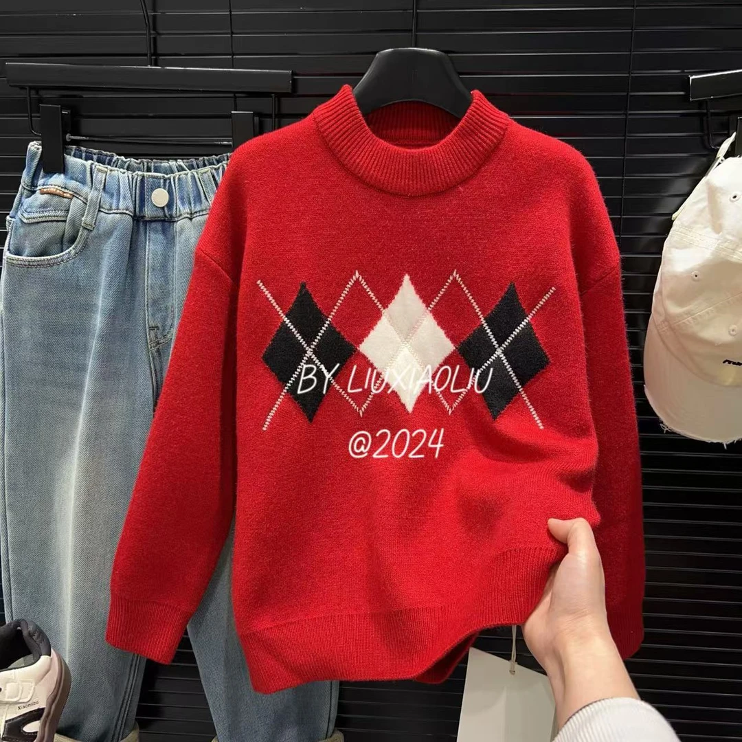 杭州六小六正版 BY LIUXIAOLIU冬季儿童加绒毛衣15010