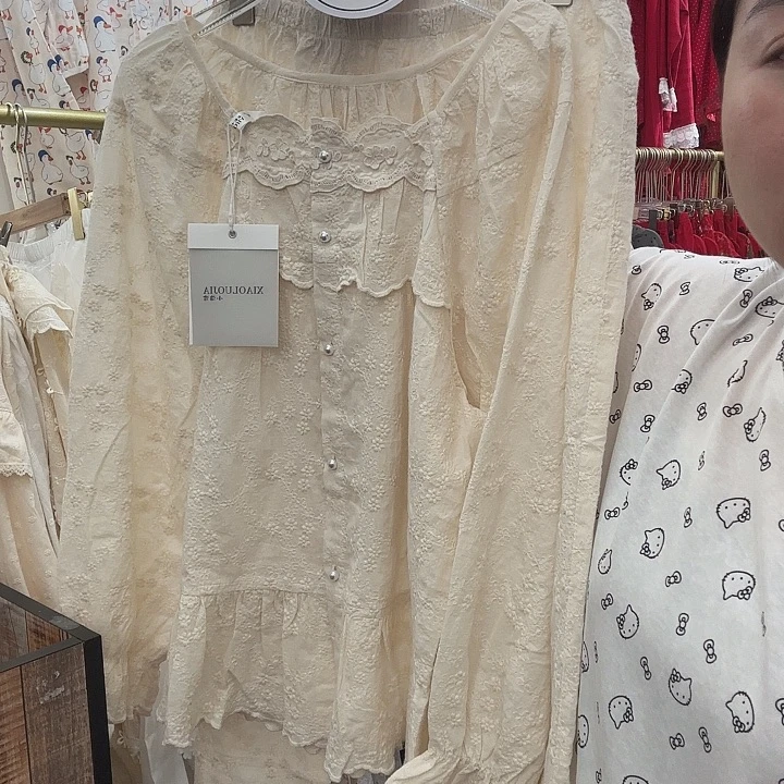 三醋酯纤维纯棉刺绣大码