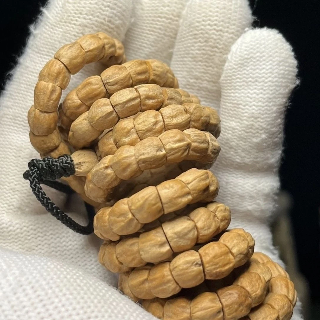 百香籽西藏柏香籽斜切几何猪大肠手持男女普通108手串念珠7mm左右