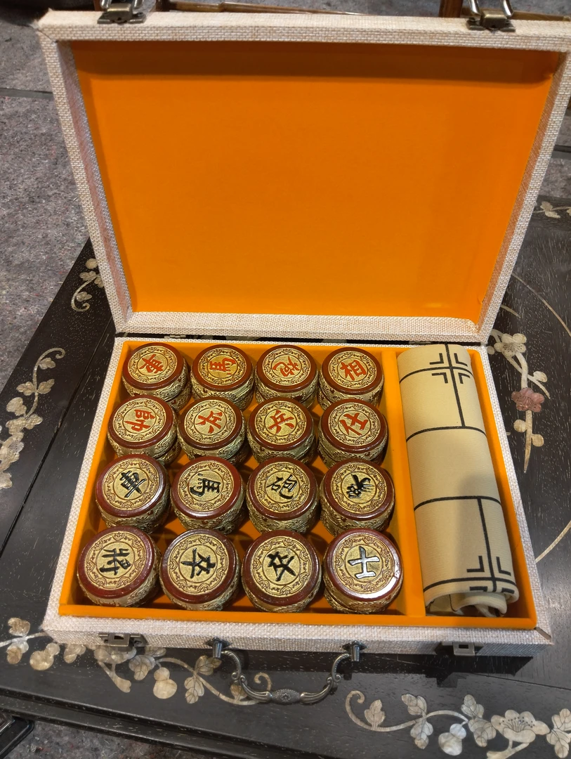 五星店铺  手工艺 精品金丝象棋