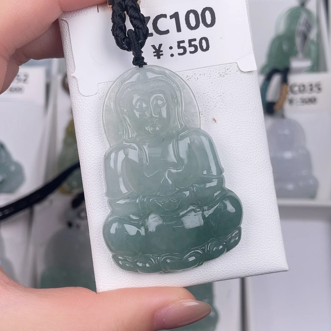 翡翠未镶嵌颈饰zc100