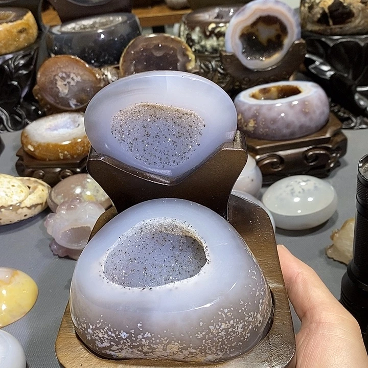 水晶摆件未镶嵌聚宝盆