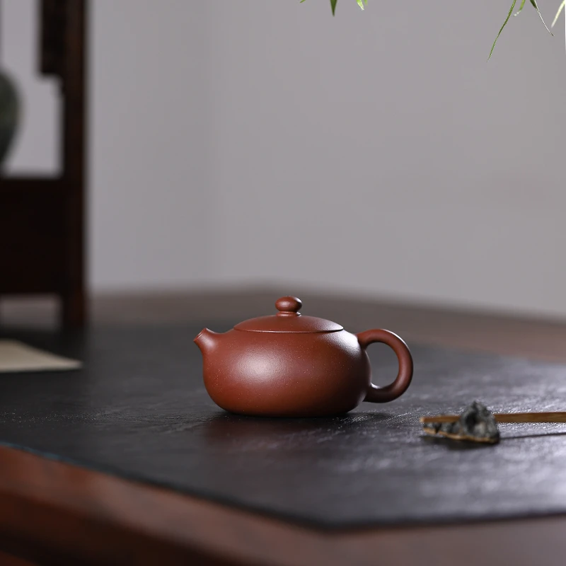 210ml半手工宜兴紫砂壶特价原矿紫泥西施壶