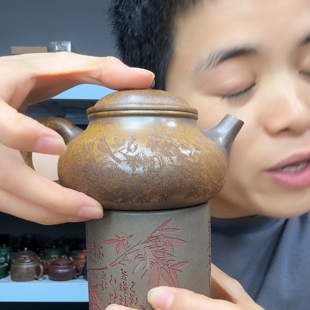 茶壶紫砂民间手艺人全手工制作