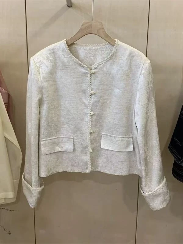 2531新中式国风提花外套女