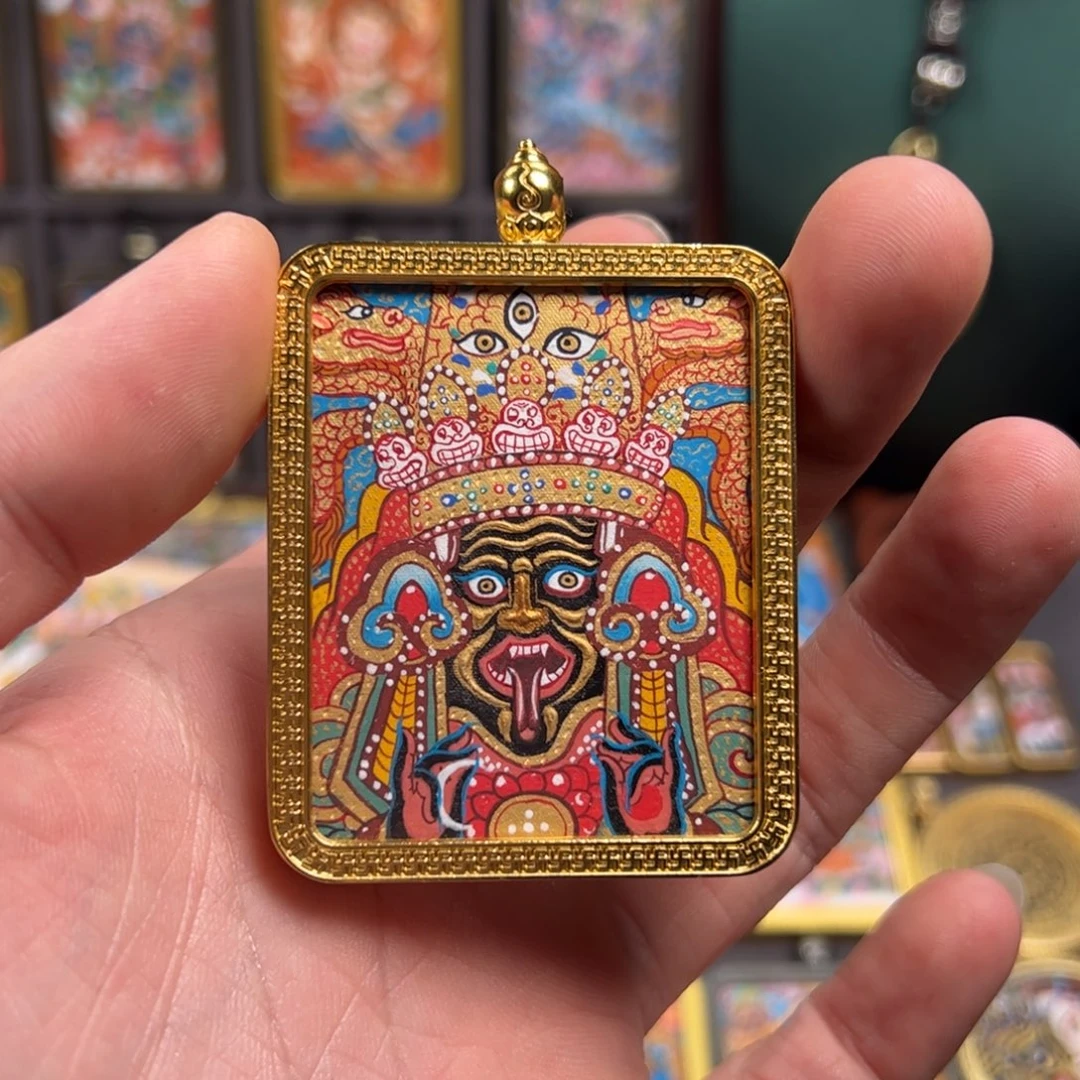吊坠扎基拉姆纯手绘唐卡