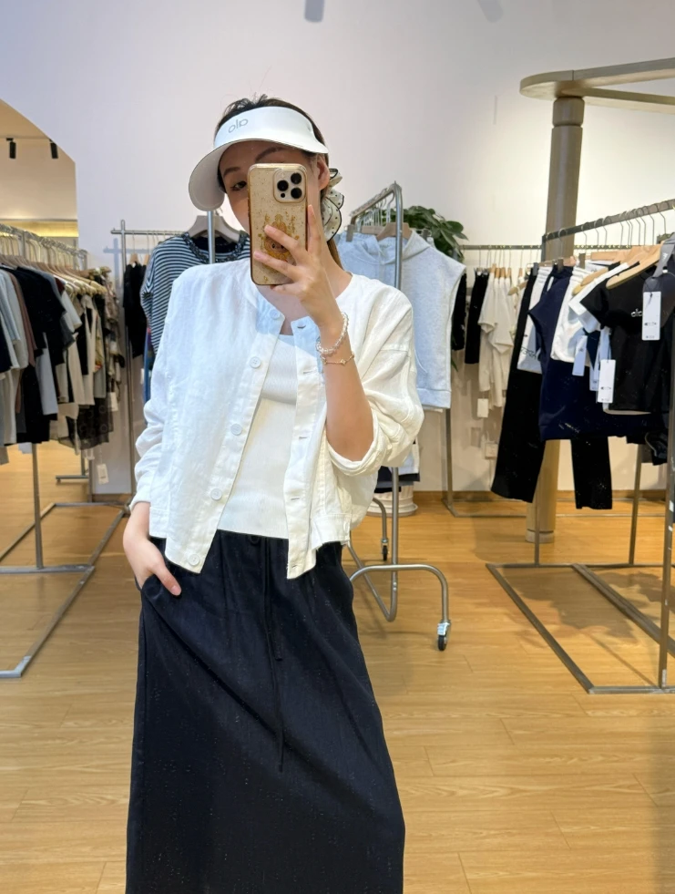 【小羊专属】宽松休闲百搭松紧腰半身裙BQ2605