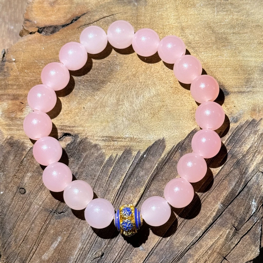 K408变红色云母1.0+蓝色花珠（无礼盒）