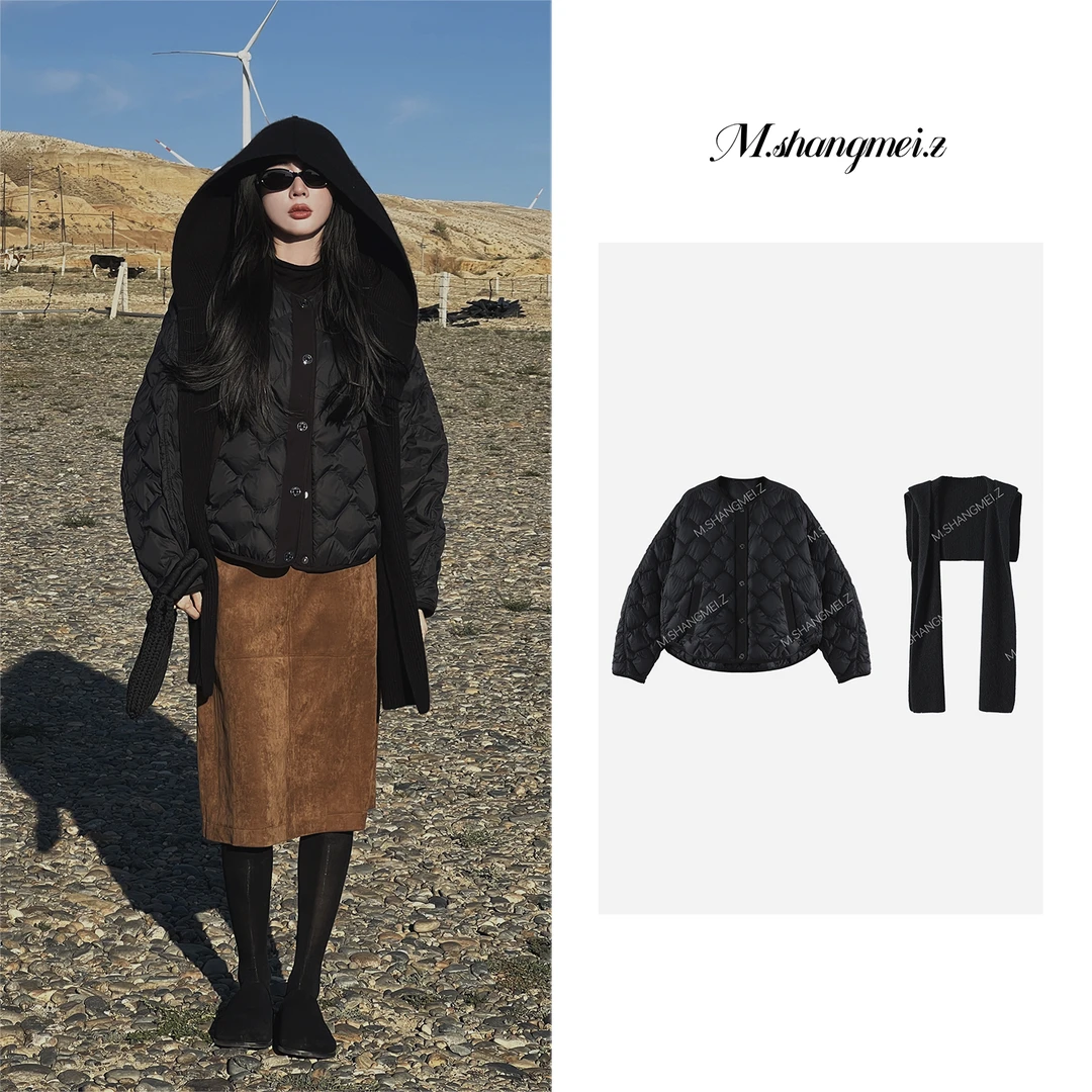 M.SHANGMEI.Z/沐熙【独角兽】美大哥舒适带帽多样性羽绒服X092998