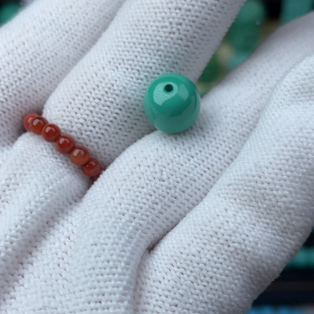 南红玛瑙未镶嵌珠宝半成品10mm老型微瑕福利