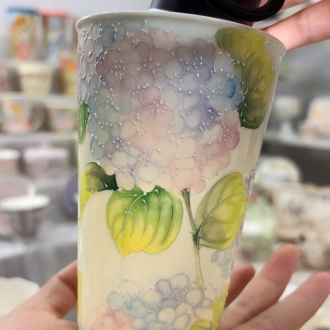 手绘创意高温釉下彩陶瓷