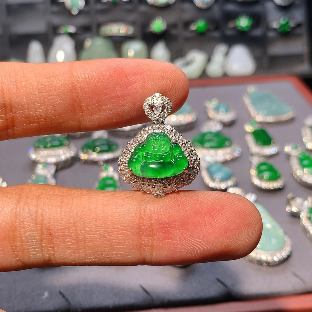 翡翠未镶嵌吊坠(不含链)