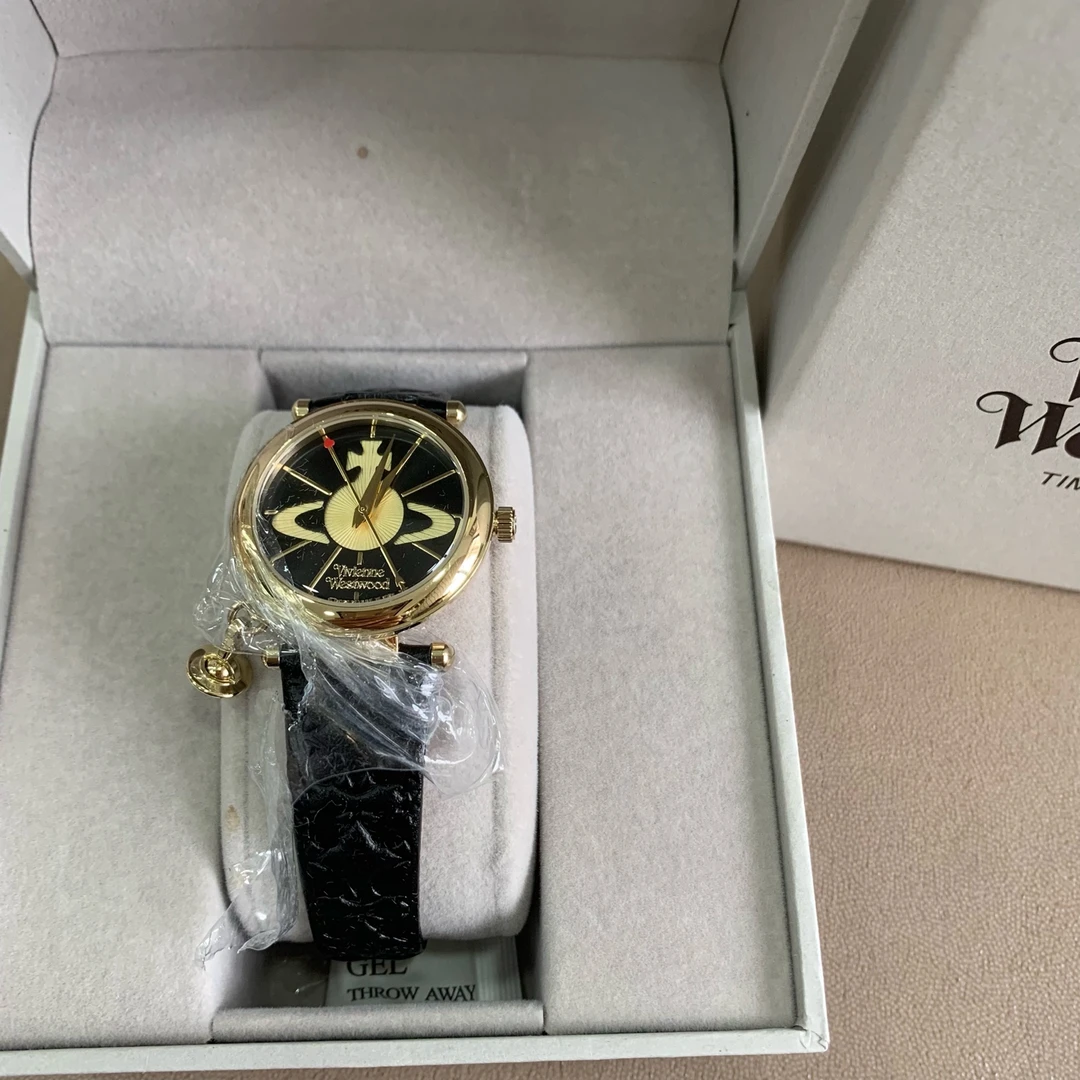 95新 Marc Jacobs/莫杰  西太后黑金配色皮帶手表 1892 2756