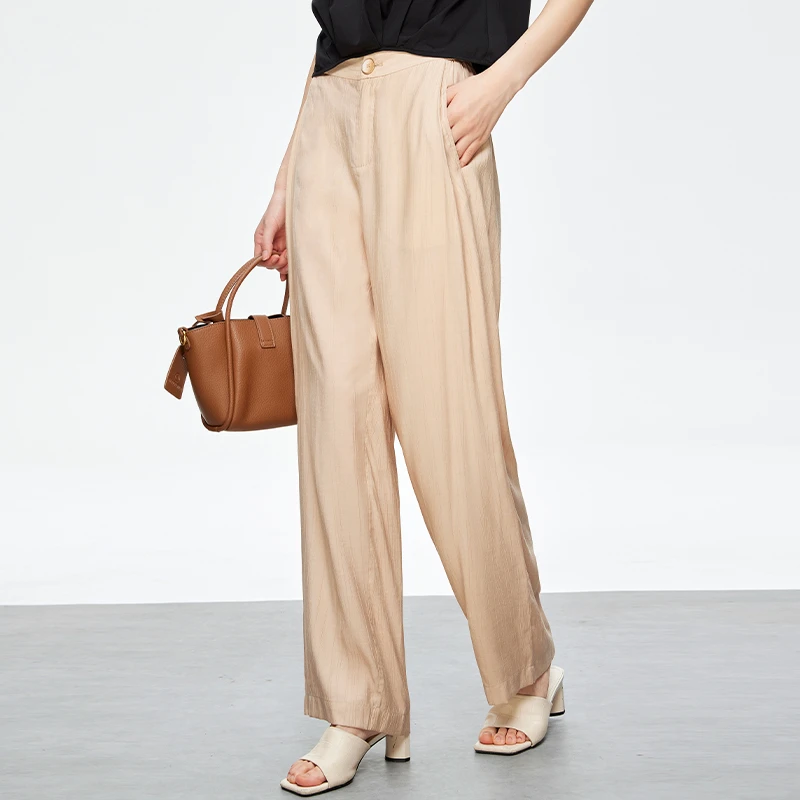 时尚简约山本裤女宽松百搭休闲裤子152B4203