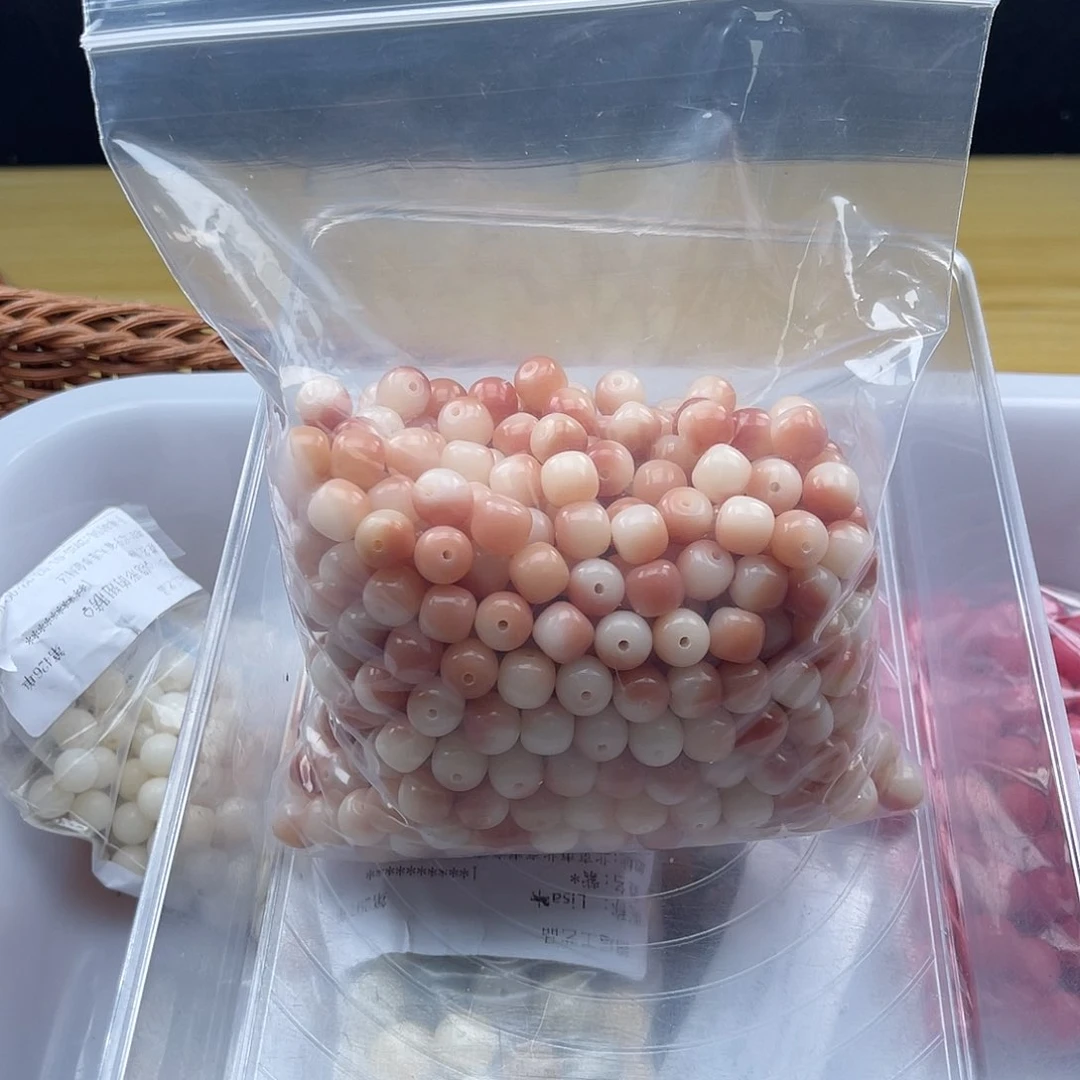 白玉菩提吊坠Q/10mm/100+20颗