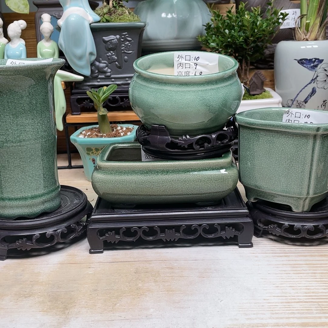 紫砂花盆陶瓷艺术花盆陶瓷