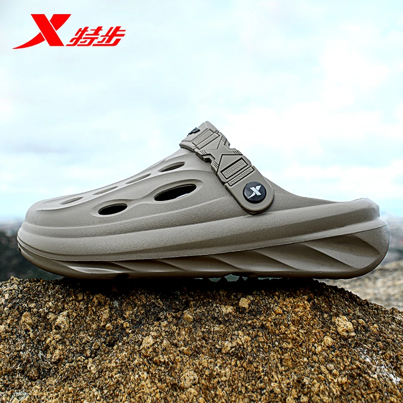 XTEP/特步凉鞋男夏季外穿防滑运动包头凉拖青少年沙滩漂流洞洞鞋