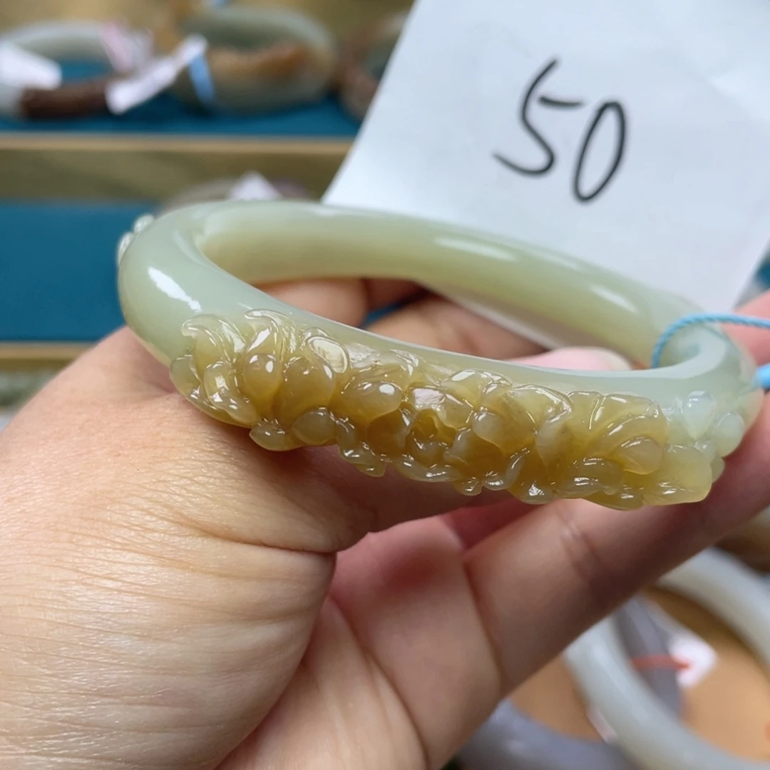 未镶嵌手镯和田玉圈口63