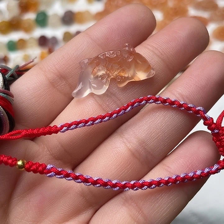 玛瑙/玉髓未镶嵌玛瑙龙纹锦鲤